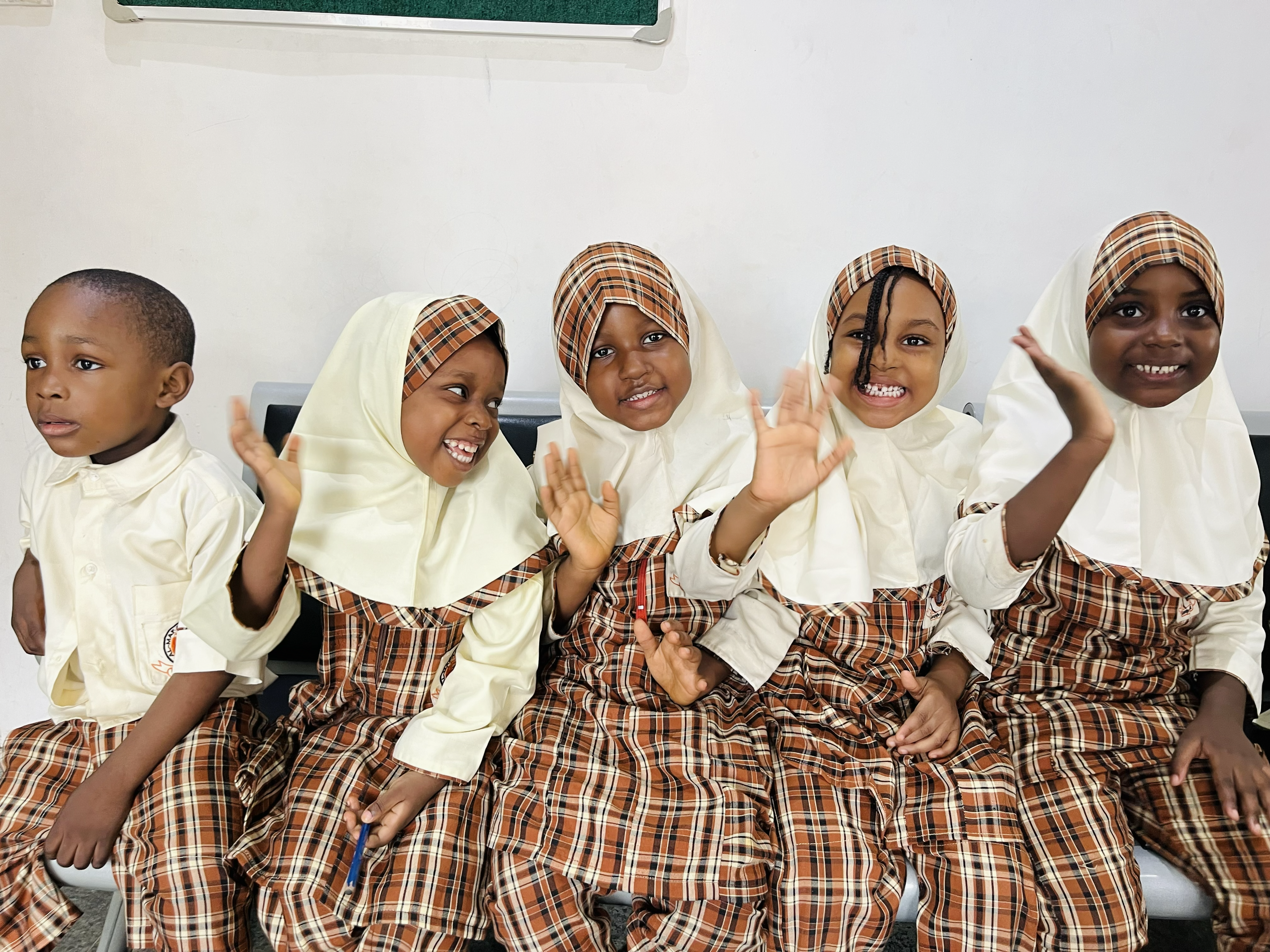 A school moment at Al-Mafaaz Academy showing learners on campus